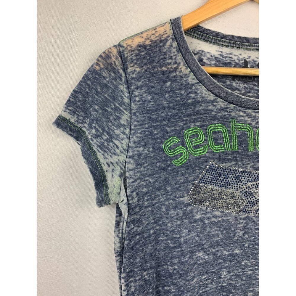 Women's Touch Seahawk Bedazzled Shirt Size M - Picture 3 of 8